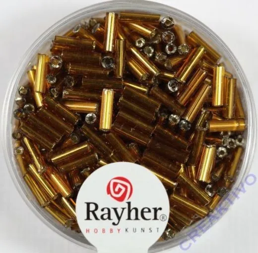 Glasstifte, 7/2 mm, mit Silbereinzug dunkelbraun