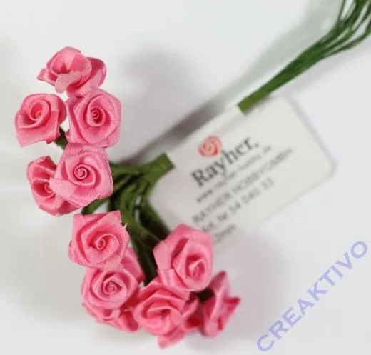 Satinr�schen 12mm pink (Restbestand)