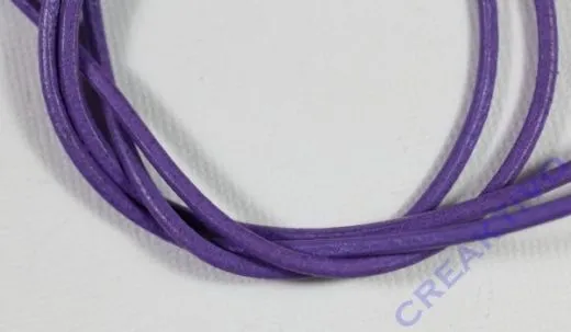 Rundriemen Lederband aus Rindleder 100cm 2mm flieder
