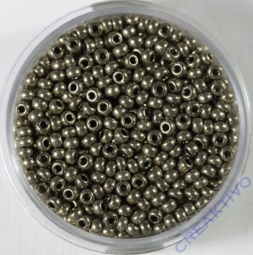 Pracht Rocailles metallic 2,6mm 17g grau