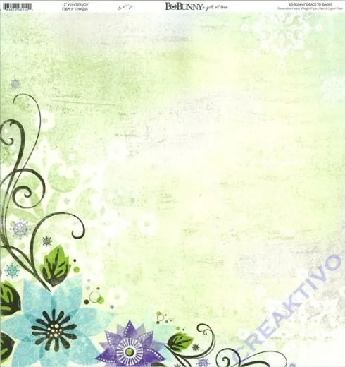 Scrapbooking Papier Winter Joy