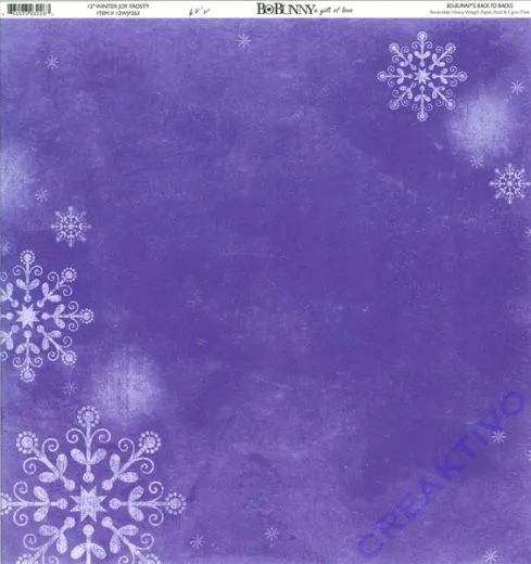 Scrapbooking Papier Winter Joy Frosty