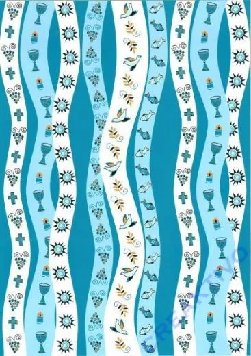 Designkarton Glory petrol Motiv 02