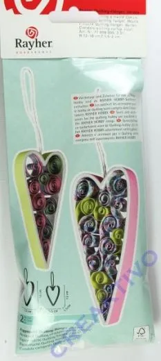 Pappmach� Quilling-H�nger Herzen