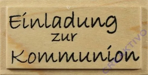 Knorr Stempel Einladung zur Kommunion