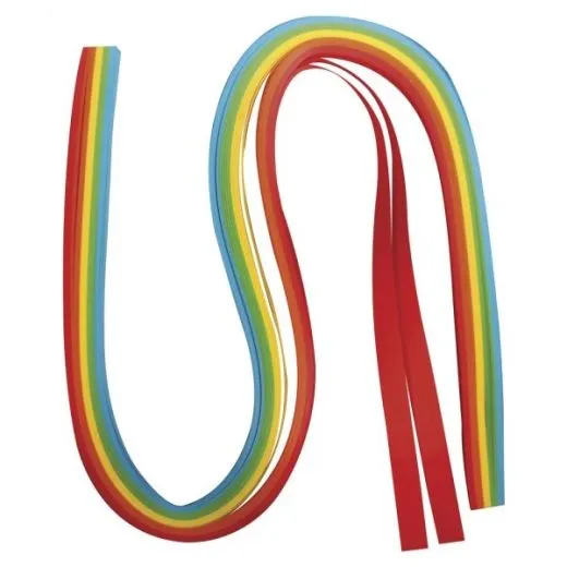 Papier f�r Quilling regenbogen 0,9cm