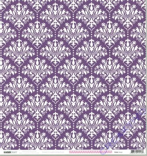 Scrapbooking Papier Violet Crush - Musk (Restbestand)