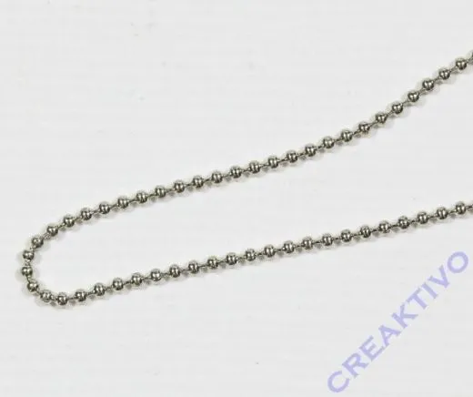 Rayher Messing Kugelkette 1mm - Meterware