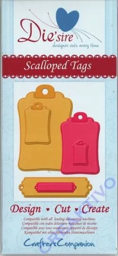 Diesire Stanzformen Scalloped Tags