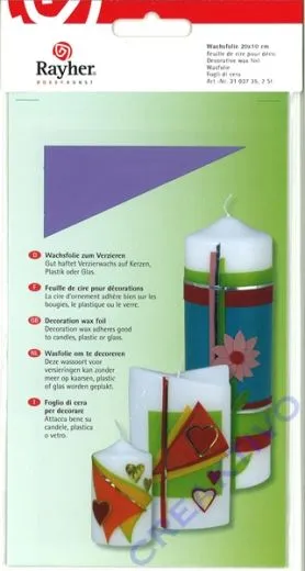 Rayher Wachsfolie, 20x10 cm, 2 St�ck, flieder
