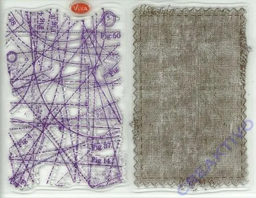 Silikon-Stempel Hintergrund Textil
