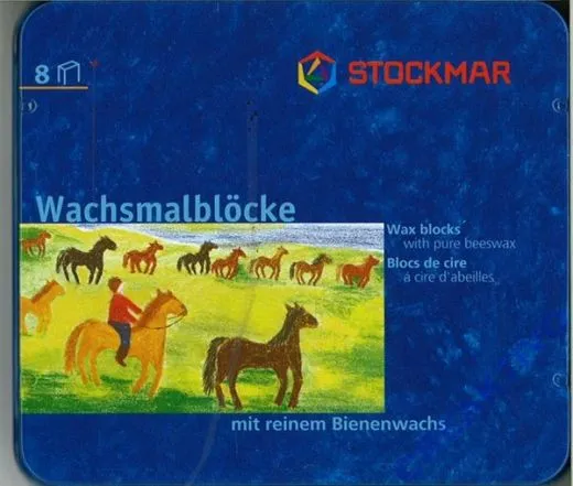 Stockmar Wachsmalbl�cke mit reinem Bienenwachs 8 Bl�cke