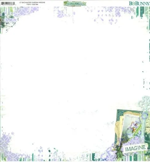Scrapbooking Papier Enchanted Garden - Imagine (Restbestand)