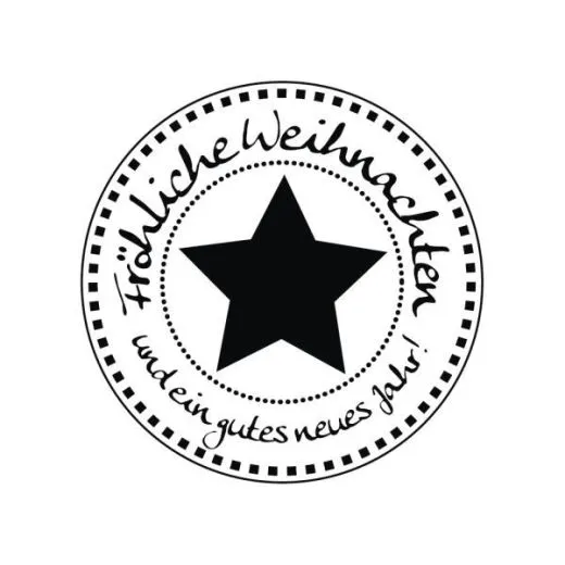 Butterer Stempel - Fr�hliche Weihnachten