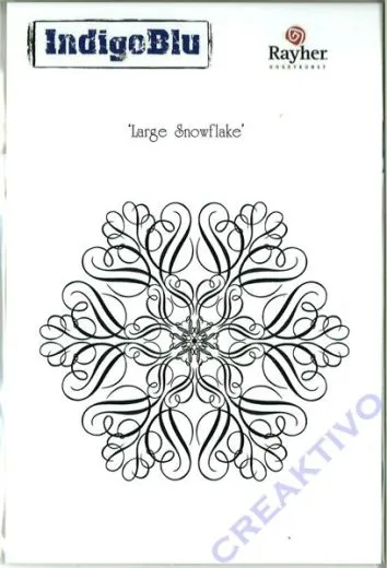 IndigoBlu Stempel A6 - Large snowflake