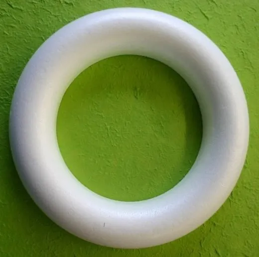 Styropor-Kranz Flachring 12cm