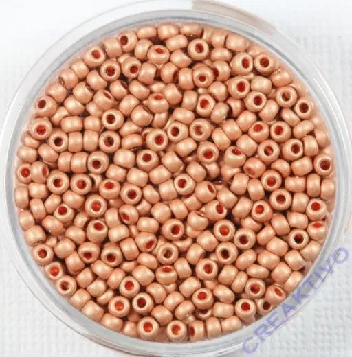 Pracht Rocailles metallic 2,6mm 17g matt kupfer
