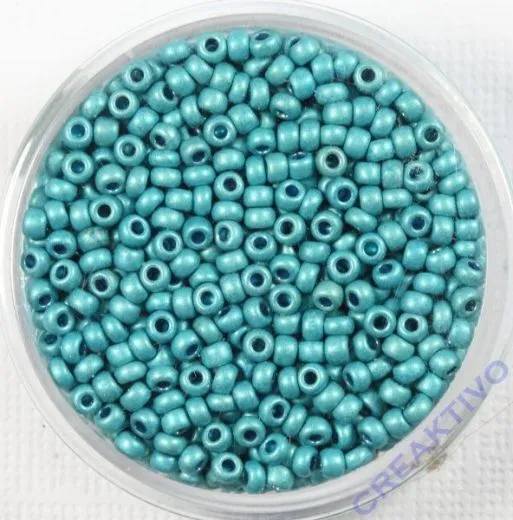 Pracht Rocailles metallic 2,6mm 17g matt blau