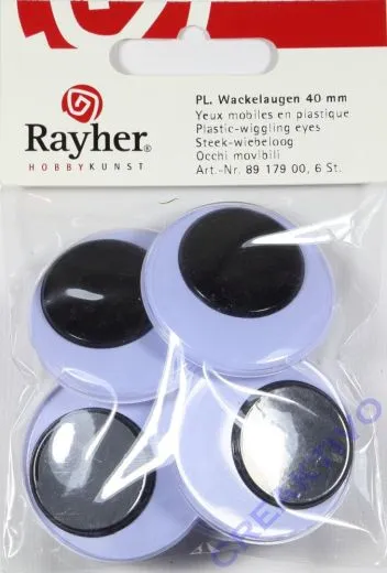 Wackelaugen 40mm 6St�ck rund
