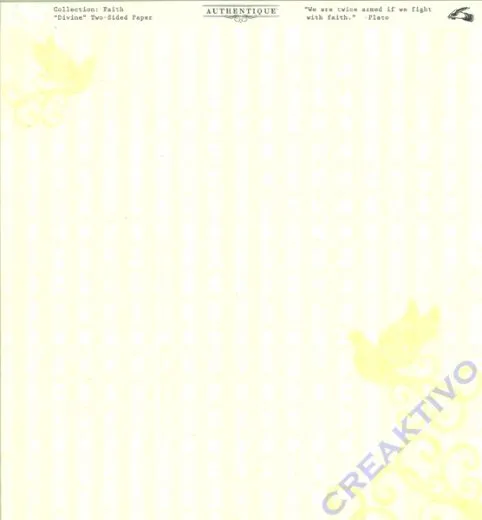 Authentique Faith - Scrapbooking-Papier Divine