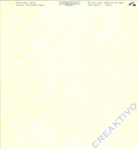 Authentique Faith - Scrapbooking-Papier Gentle