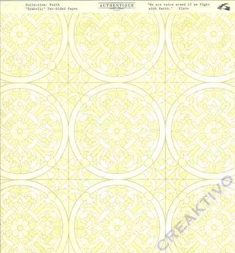 Authentique Faith - Scrapbooking-Papier Symbolic