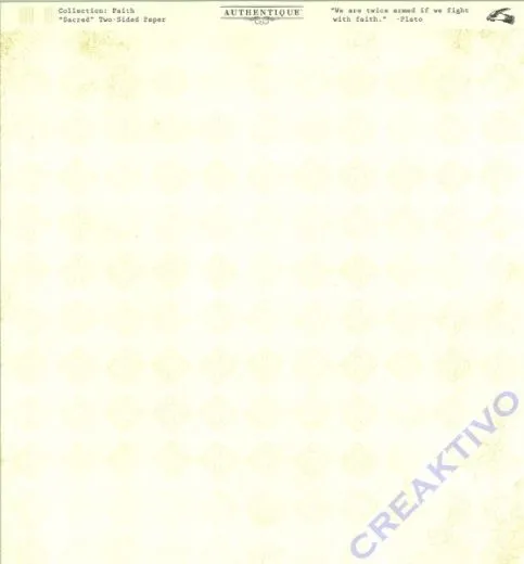 Authentique Faith - Scrapbooking-Papier Sacred