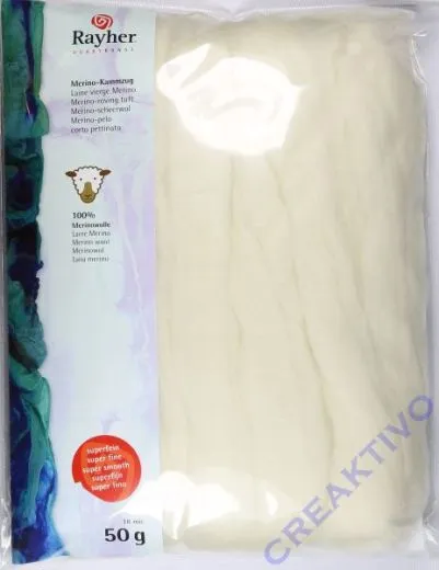 Merino-Kammzug superfein Wei�