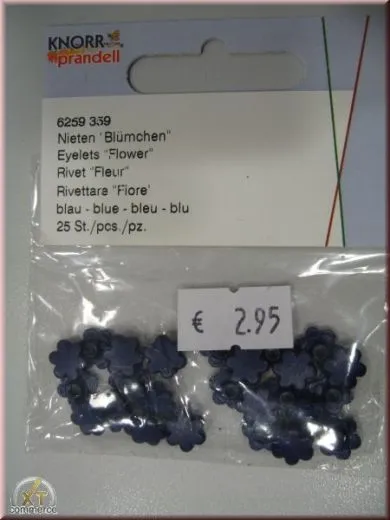 Knorr Prandell Nieten Bl�mchen 25 St blau