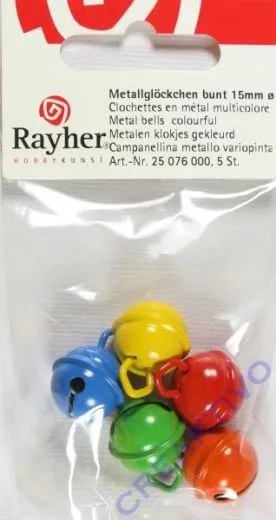 Metallgl�ckchen bunt 15mm