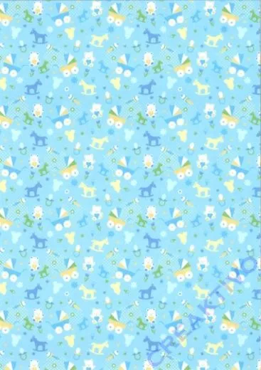 Transparentpapier Baby hellblau Motiv 02