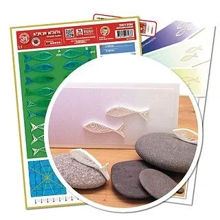 Kleiner Fisch Quillingboard (Restbestand)