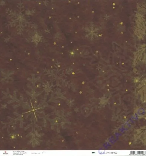 Scrapbooking-Papier Rote Weihnacht 190g/m (Restbestand)