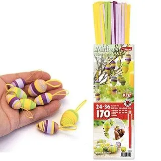 3D-Quilling Eier lila/gr�n/gelb (Restbestand)