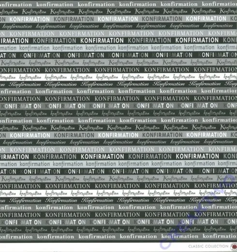 Scrapbooking Papier Konfirmation schwarz/grau