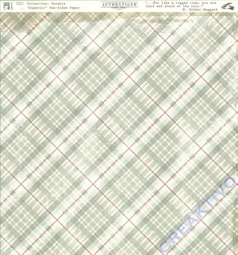 Authentique Scrapbooking Papier Durable - Superior