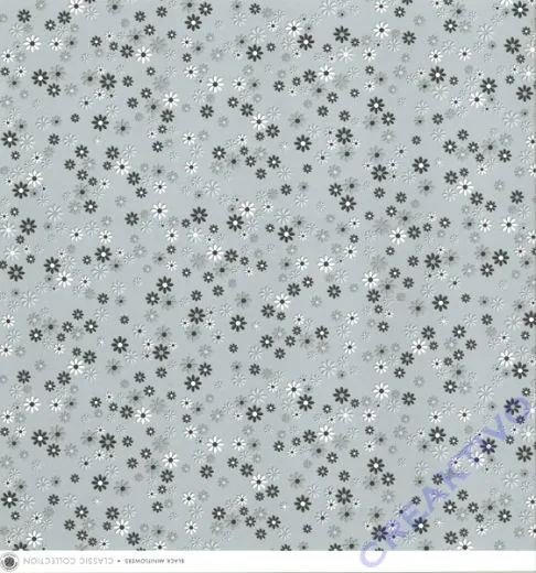 Scrapbooking Papier Black Miniflowers