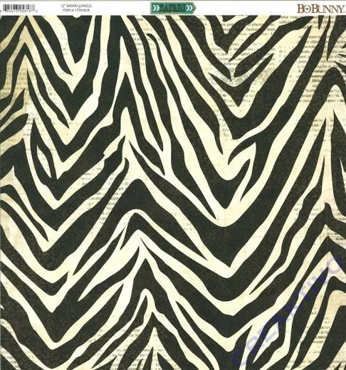 Scrapbooking Papier Safari - Jungle