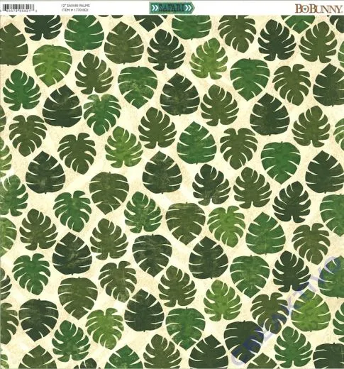 Scrapbooking Papier Safari - Palms