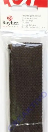 Taschengurt 3,8cm dunkelbraun