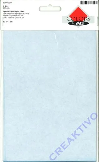 Spezial-Kopierpapier Pauspapier, blau