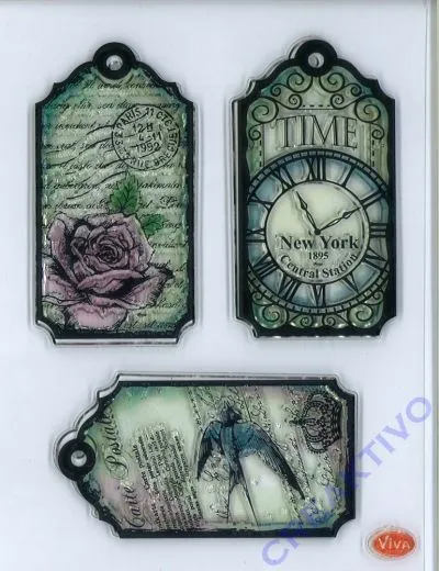 Silikon-Stempel Tags-Time