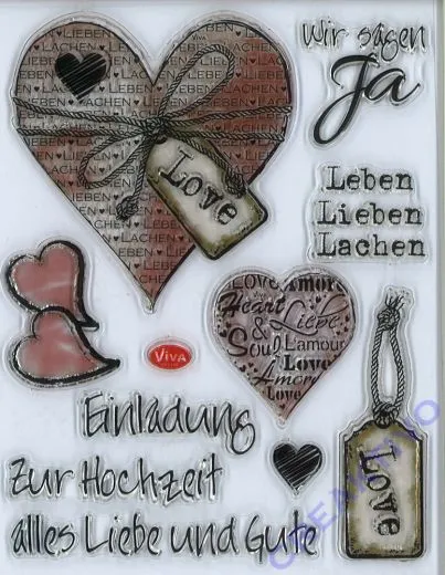 Silikon-Stempel Hochzeit