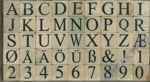Stempelset Alphabet + Zahlen