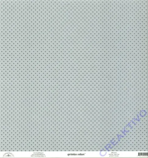 Doodlebug Transparentpapier Sprinkles 30,5x30,5cm - silver