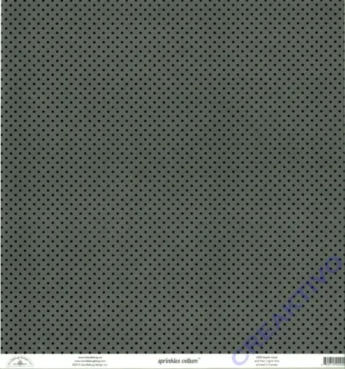 Doodlebug Transparentpapier Sprinkles 30,5x30,5cm - beetle black