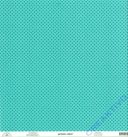 Doodlebug Transparentpapier Sprinkles 30,5x30,5cm - peacock