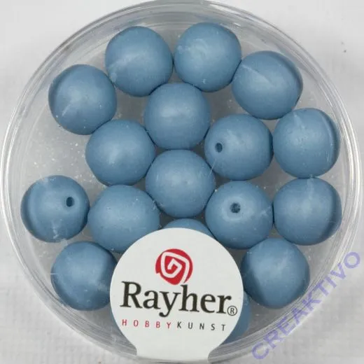 Silk Beads 8mm petrol