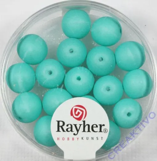 Silk Beads 8mm mintgr�n