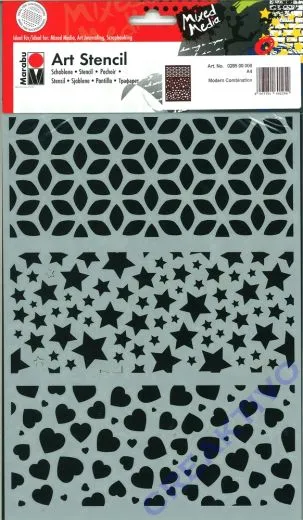 Marabu Art Stencil Schablone - Modern Combination